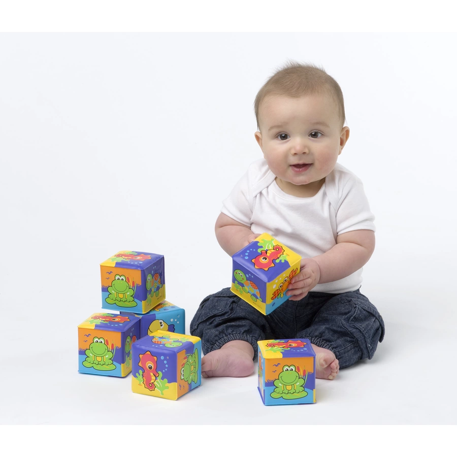 playgro Badespiel Würfel 6 Stück