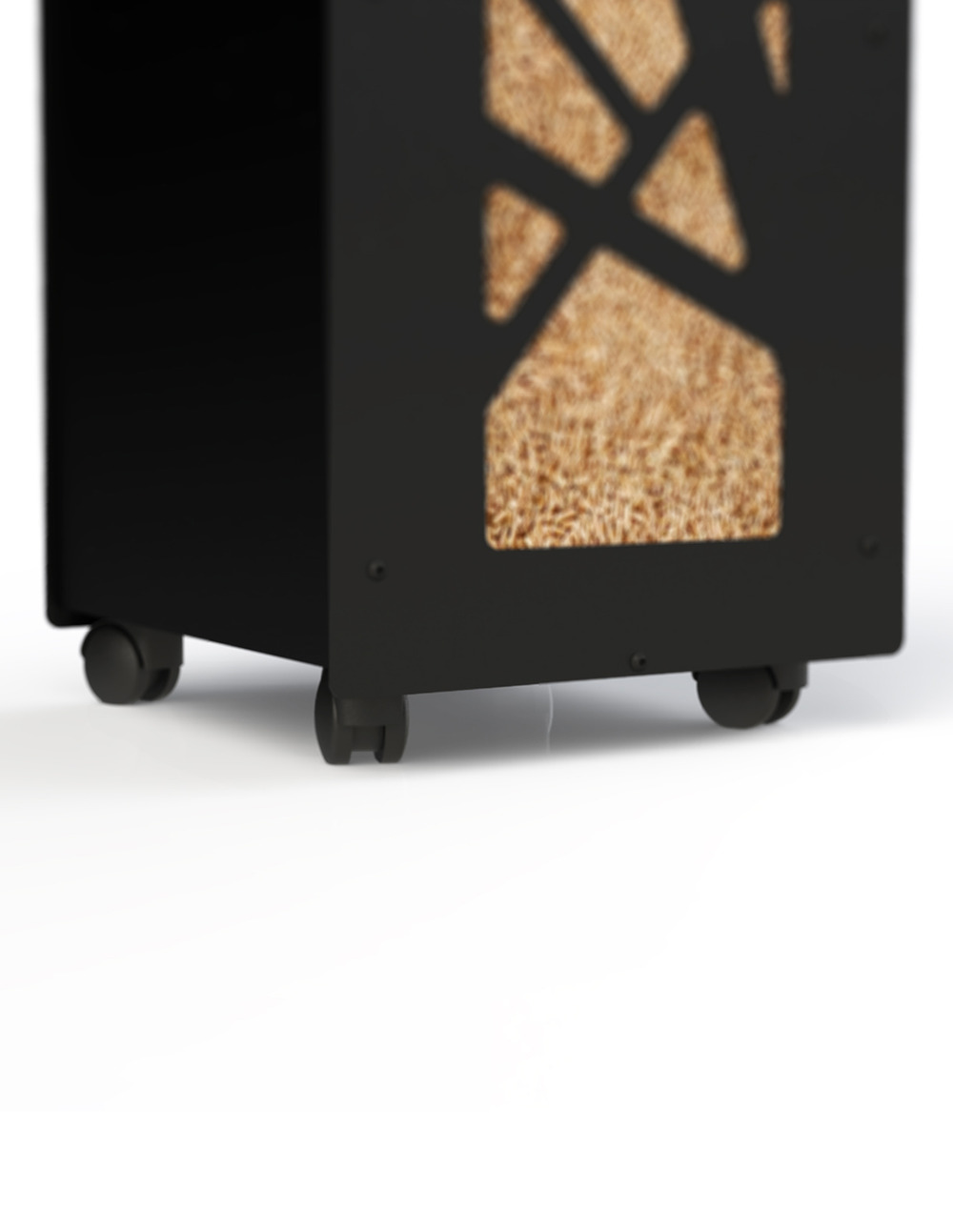 Lot de roulettes pour stockage à granulés de bois Granulebox 55kg