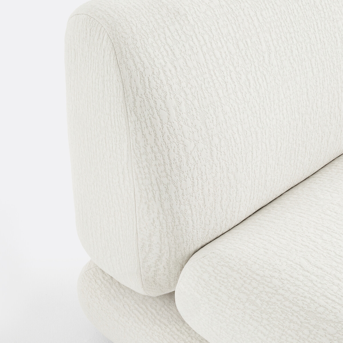 LA REDOUTE INTERIEURS<br>Poltrona modular para lareira, tecido texturizado, HOOVER
