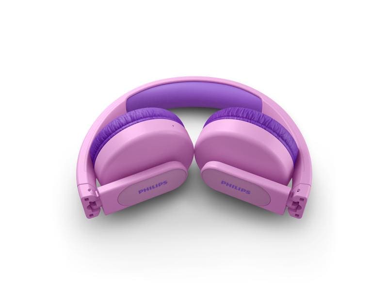 Philips Wireless On-Ear-Kopfhörer TAK4206PK/00 Pink Kabellose On-Ear-Kopfhörer für Kinder – Hell und auffällig