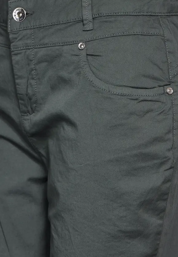 Casual Fit Twill Hose - marshy green