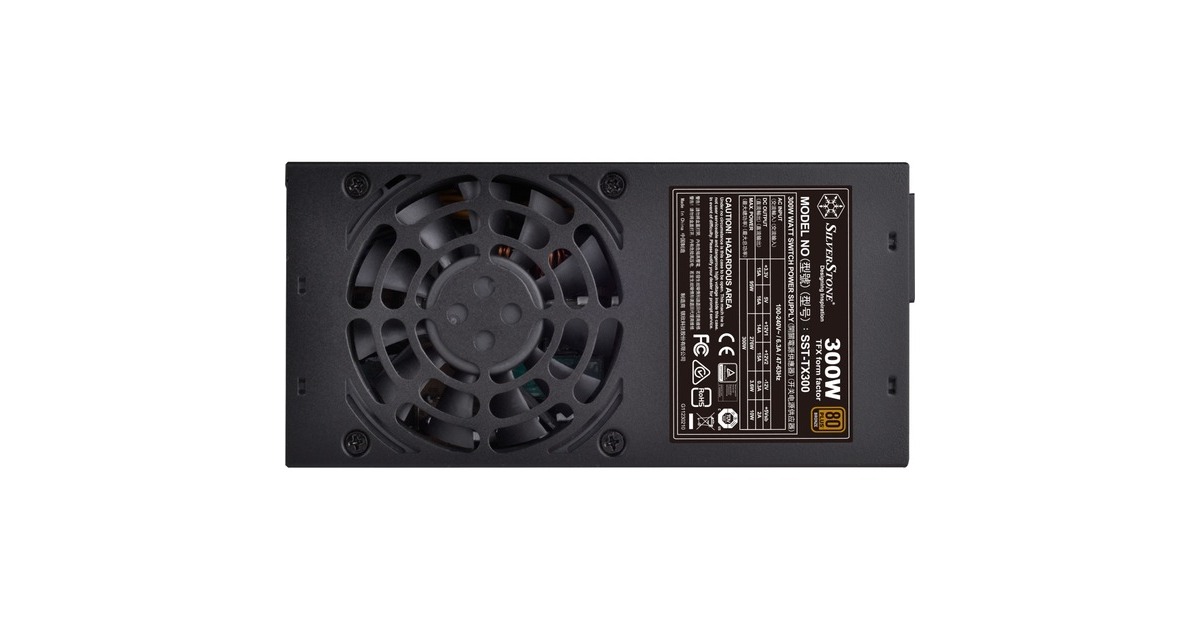 SilverStoneTFX TX300 300 watt voeding   (Zwart)