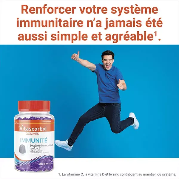 Vitascorbol Gommes Immunitaire 50 gommes
