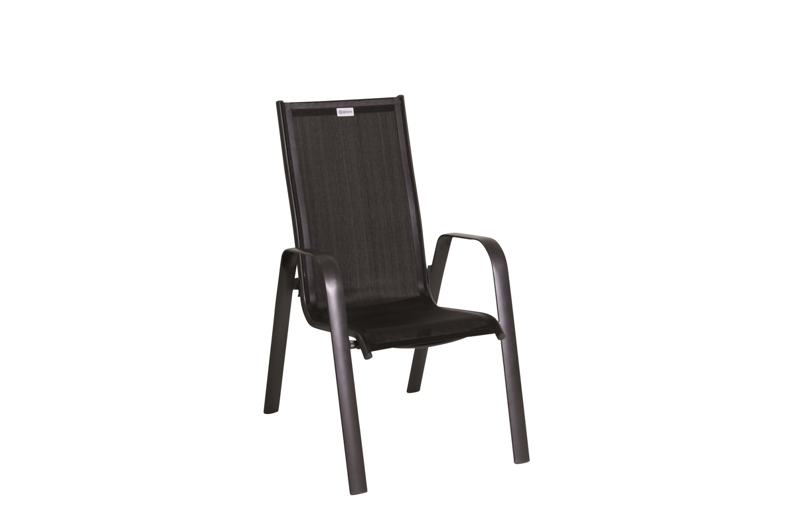 5-teiliges Gartenmöbel-Set - schwarz-anthrazit - stapelbar - 160x90 cm
