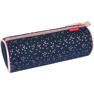 Trousse ronde Kickers Girl - 1 compartiment - marine - Oberthur