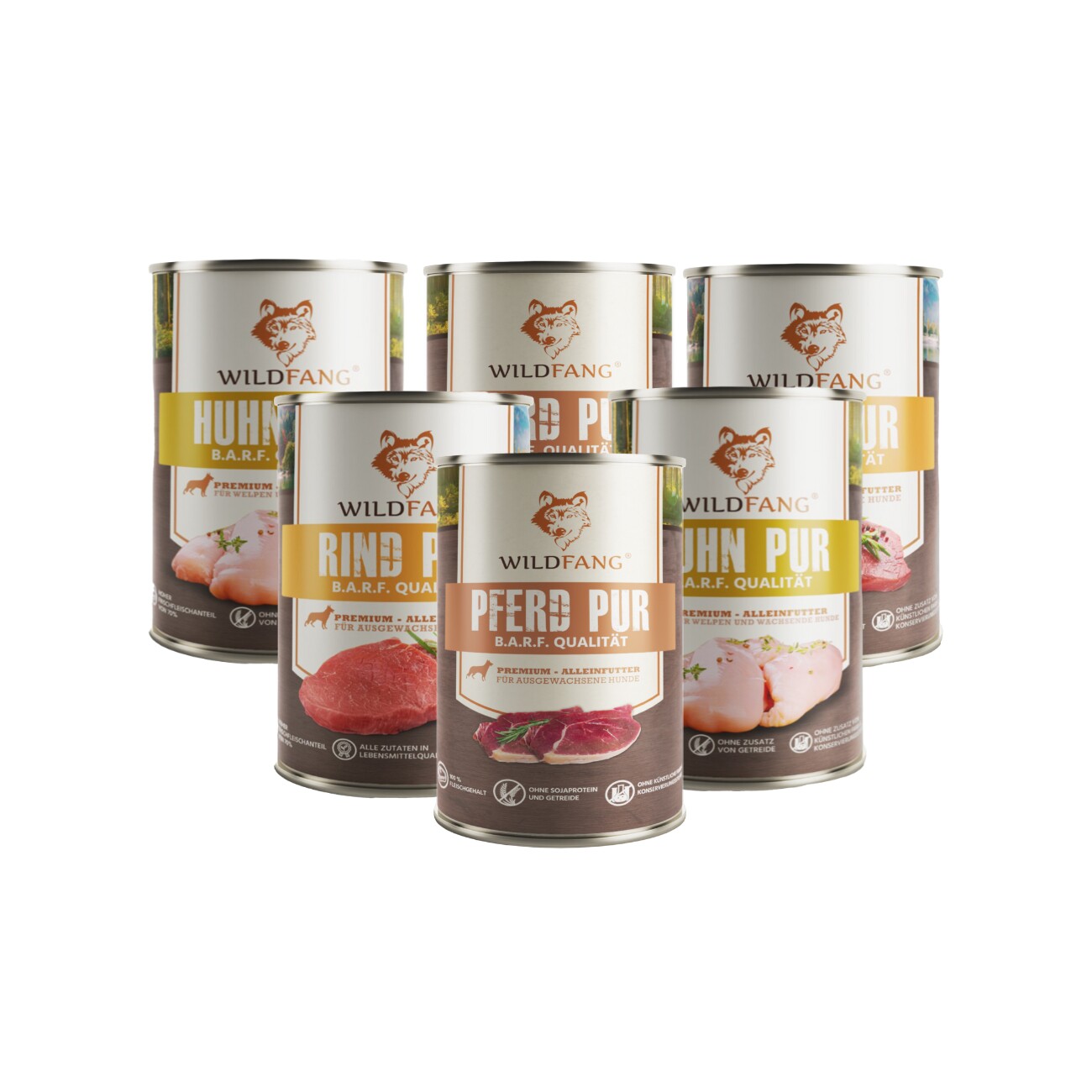 Wildfang Nassfutter Mix 6 x 800g