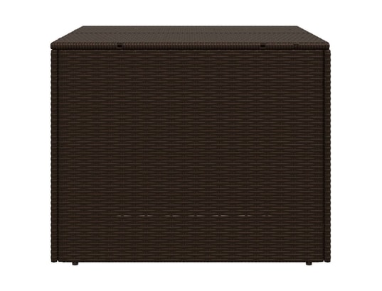 VIDAXL - Coffre Boîte de rangement de jardin marron 291l résine tressée