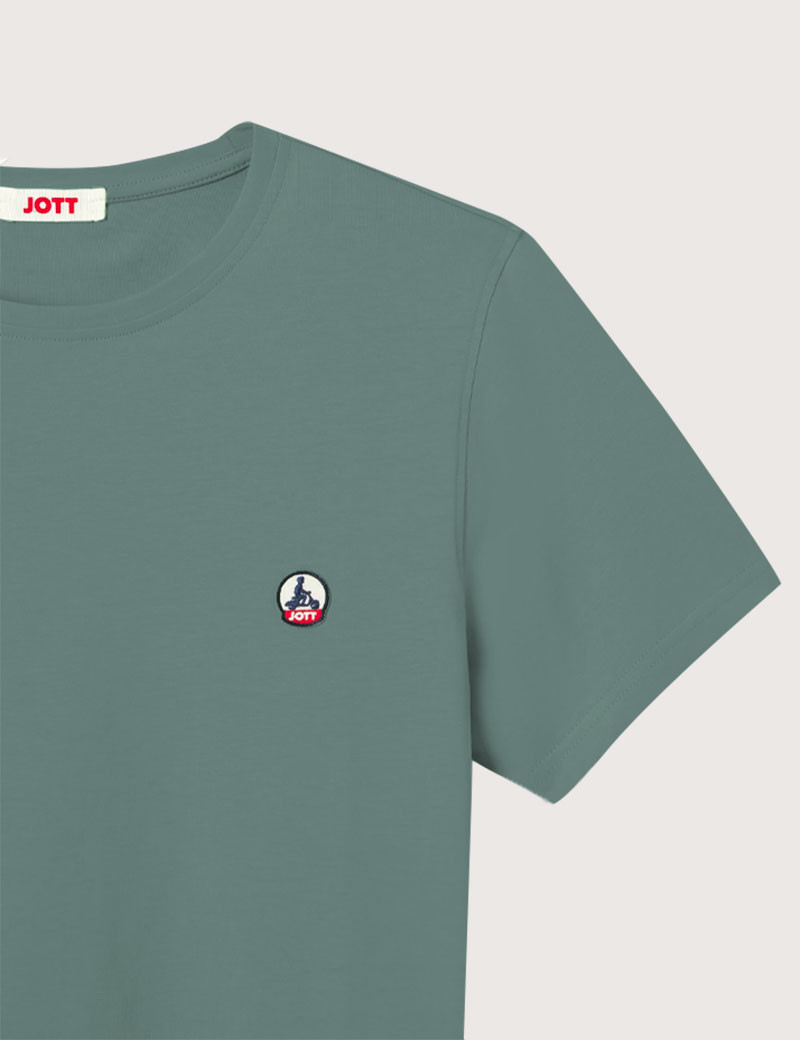 JOTT T-SHIRT HOMME MANCHES COURTES PIETRO VERT PÂLE
