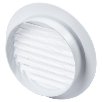 Sanivesk luchtrooster kunststof rond wit Ø 125 mm