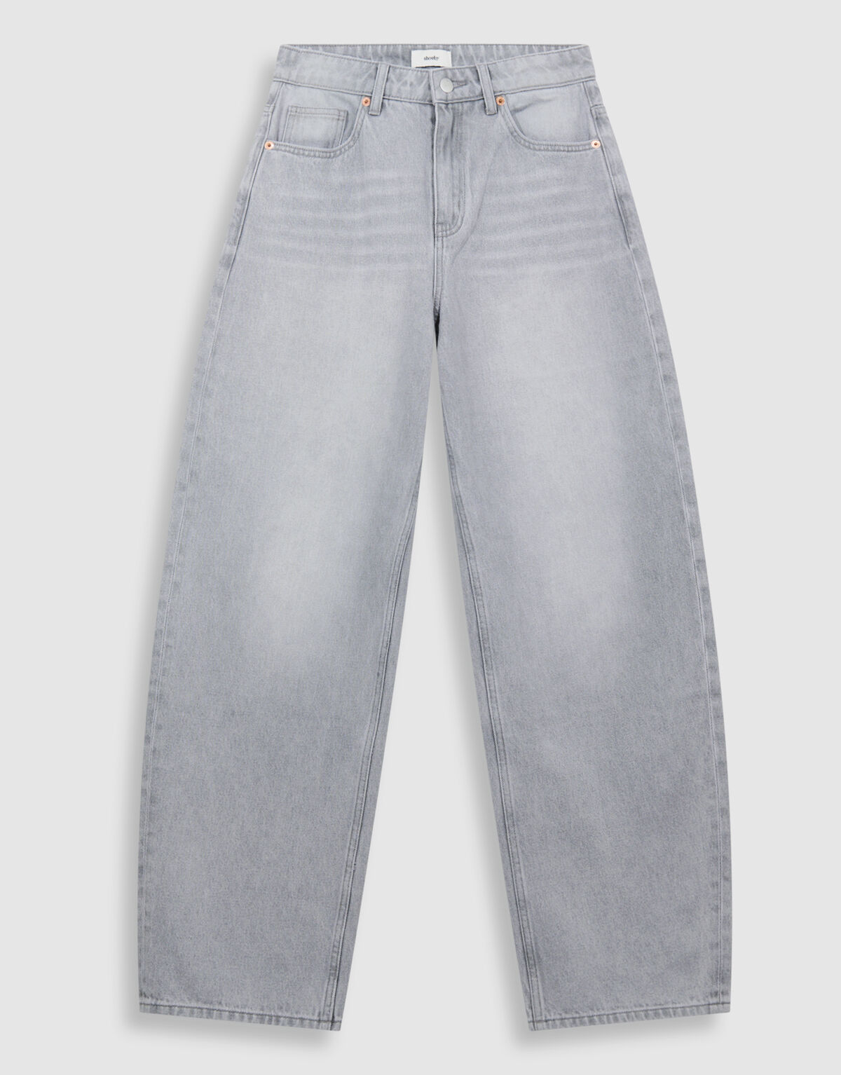 Baggy Fit Jeans Lichtgrijs