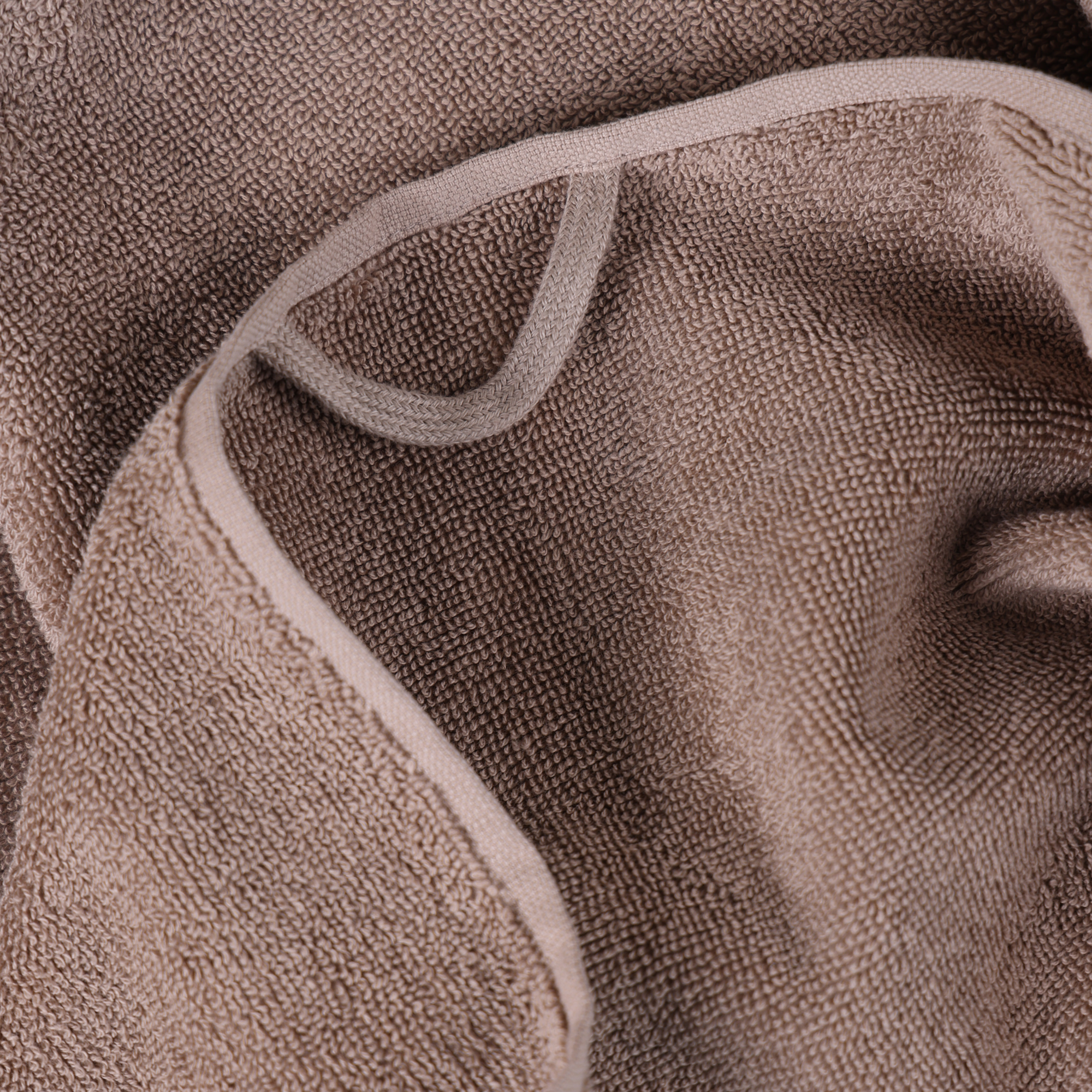 Handdoek beige 50x100 cm  - set van 8