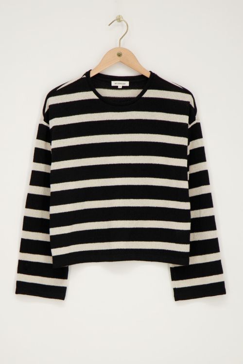 Zwart-wit gestreepte longsleeve