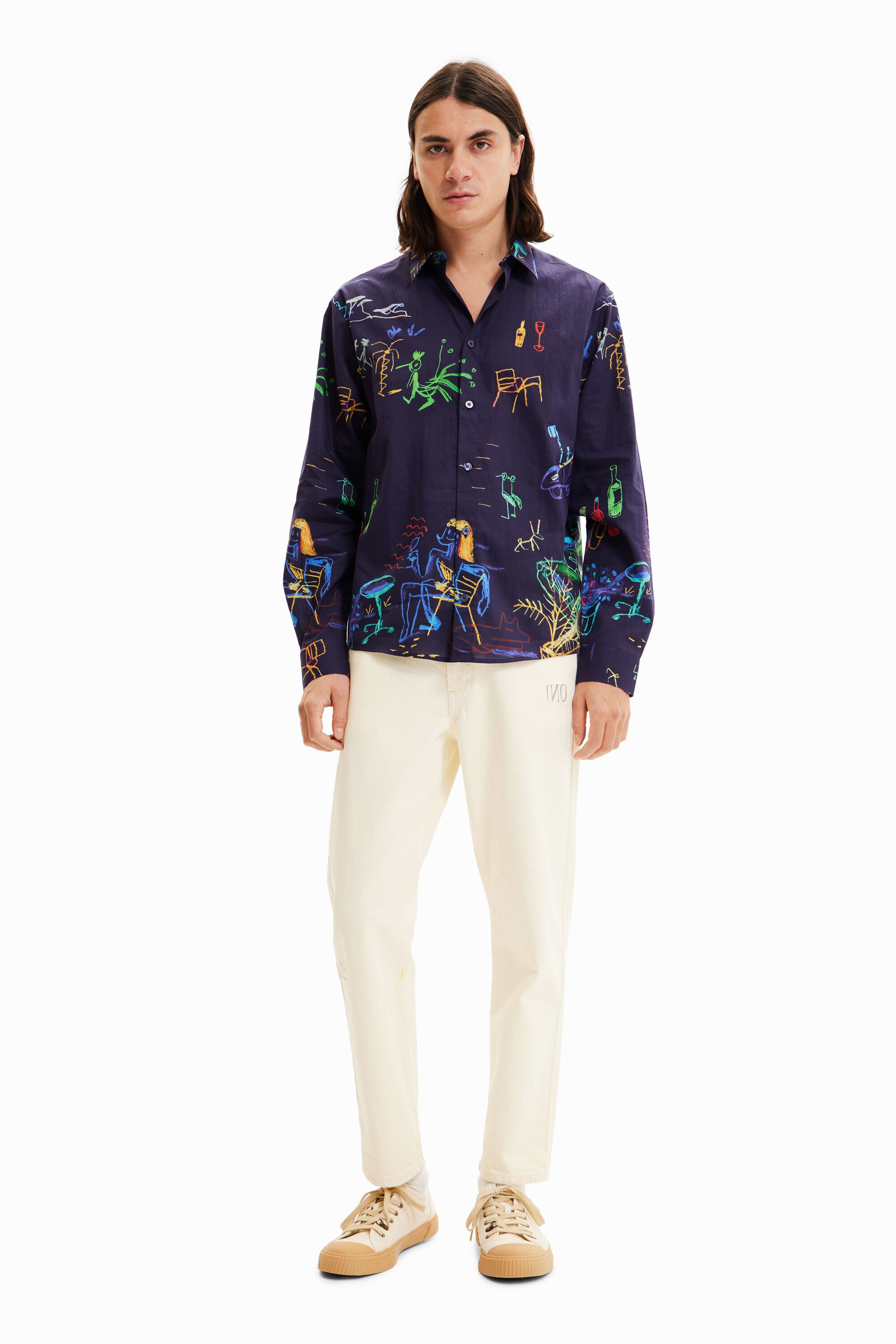 Chemise illustrations manches longues