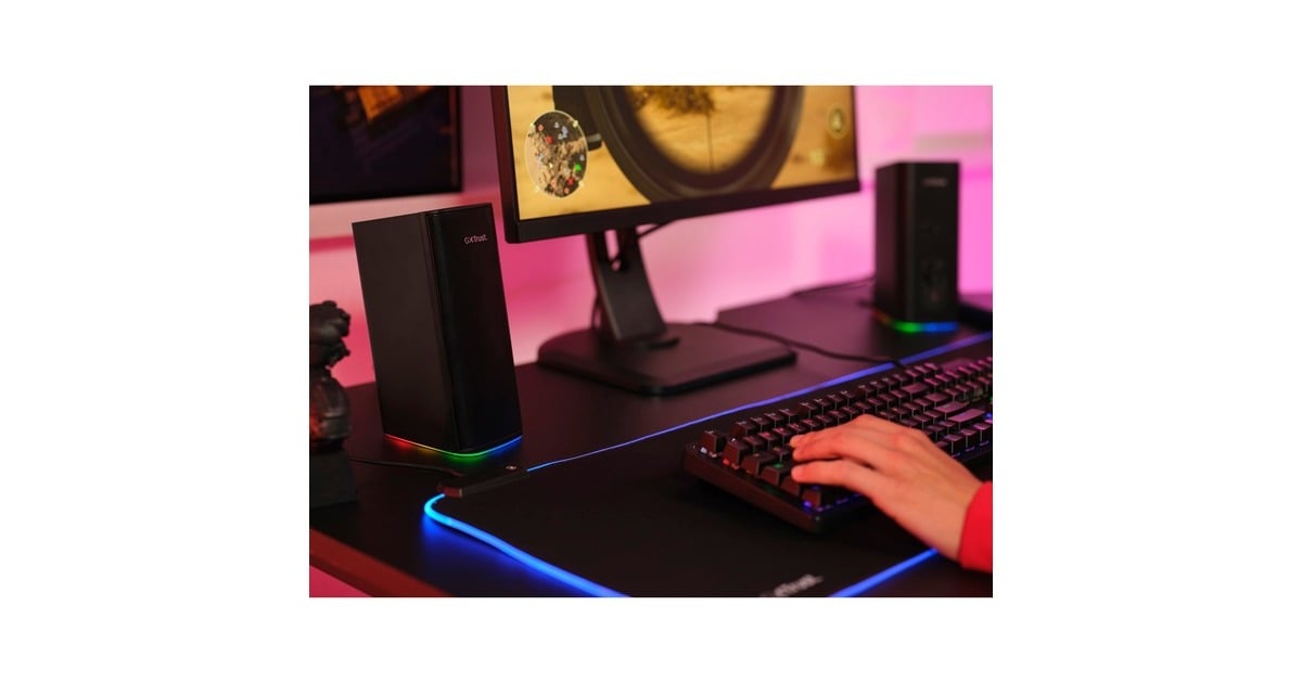 TrustGXT 612 Cetic pc-luidspreker  (Zwart, Bluetooth, RGB)