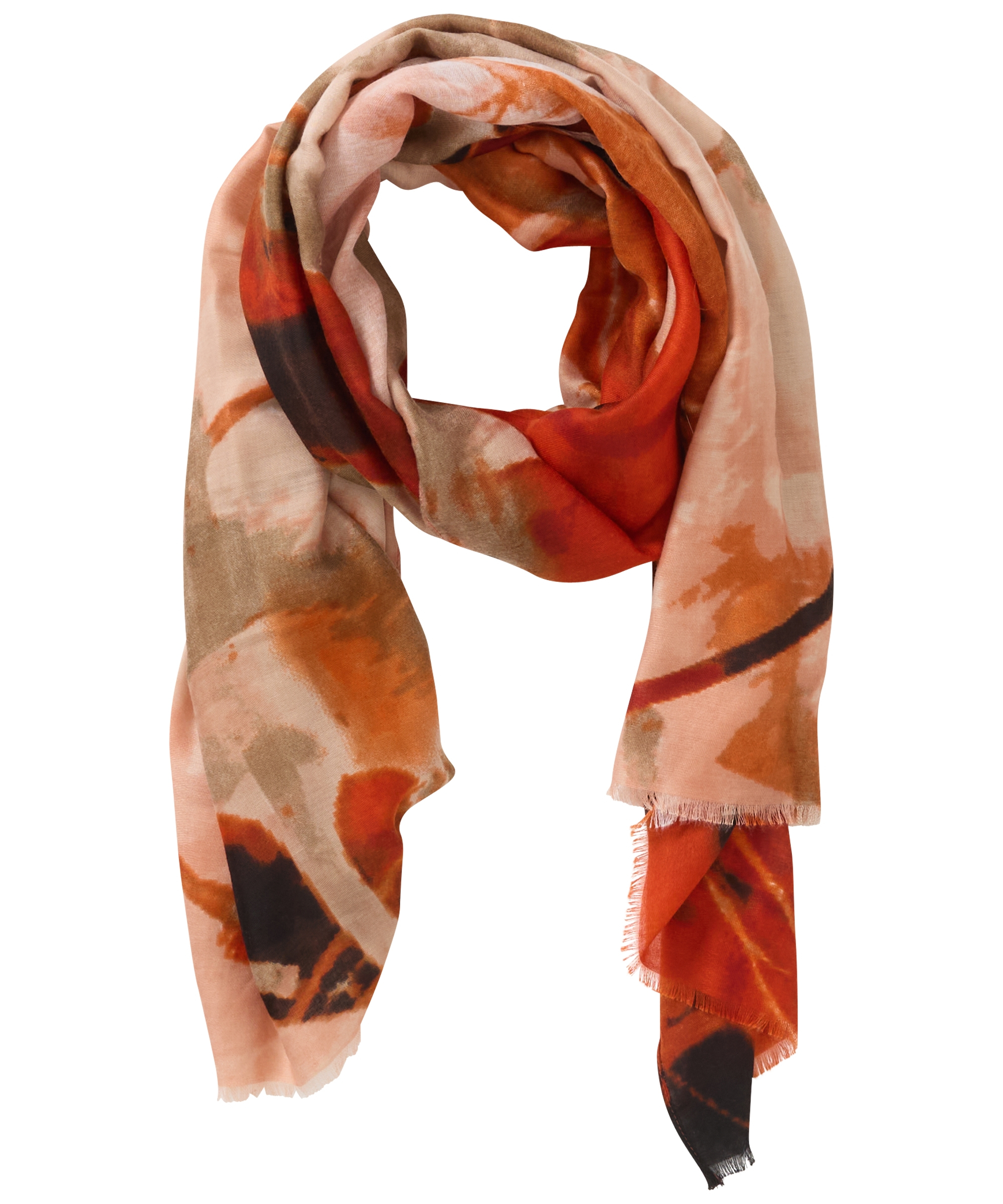 sjaal multi marmer print