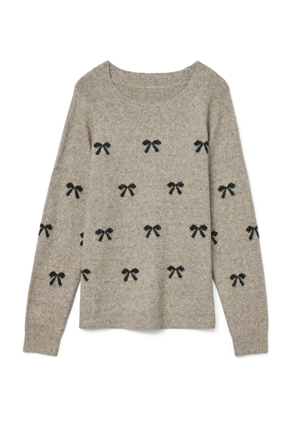 VERO MODA GIRL trui zand fijn gebreid