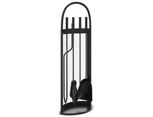 VIDAXL - Accessoires cheminée Set d’outils de cheminée 5 pcs 23x15x66 cm acier