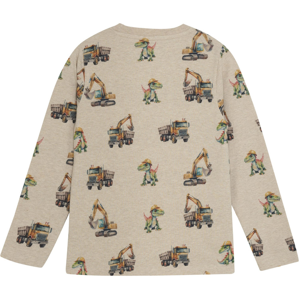 Køb Minymo Beige Melange Bluse AOP