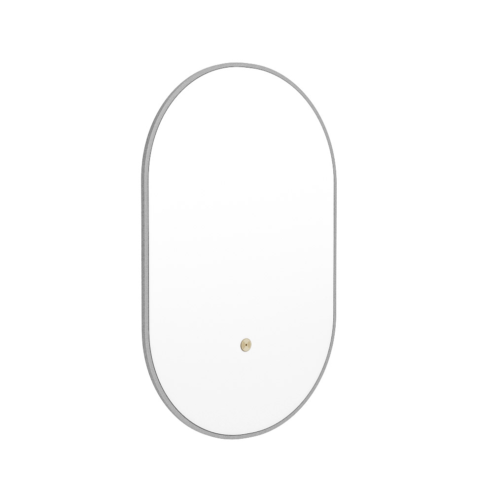 Mondiaz Glow ovale spiegel 45x90cm met verlichting plata
