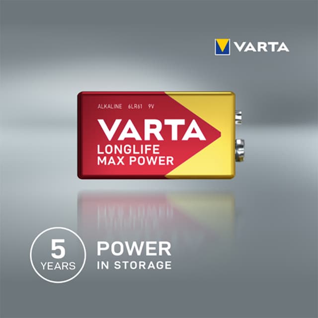 Varta Longlife Max Power 9V batteri