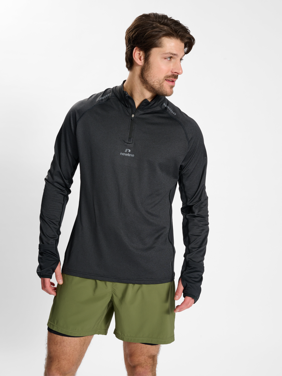 nwlMESA 1/2 ZIP L/S MEN