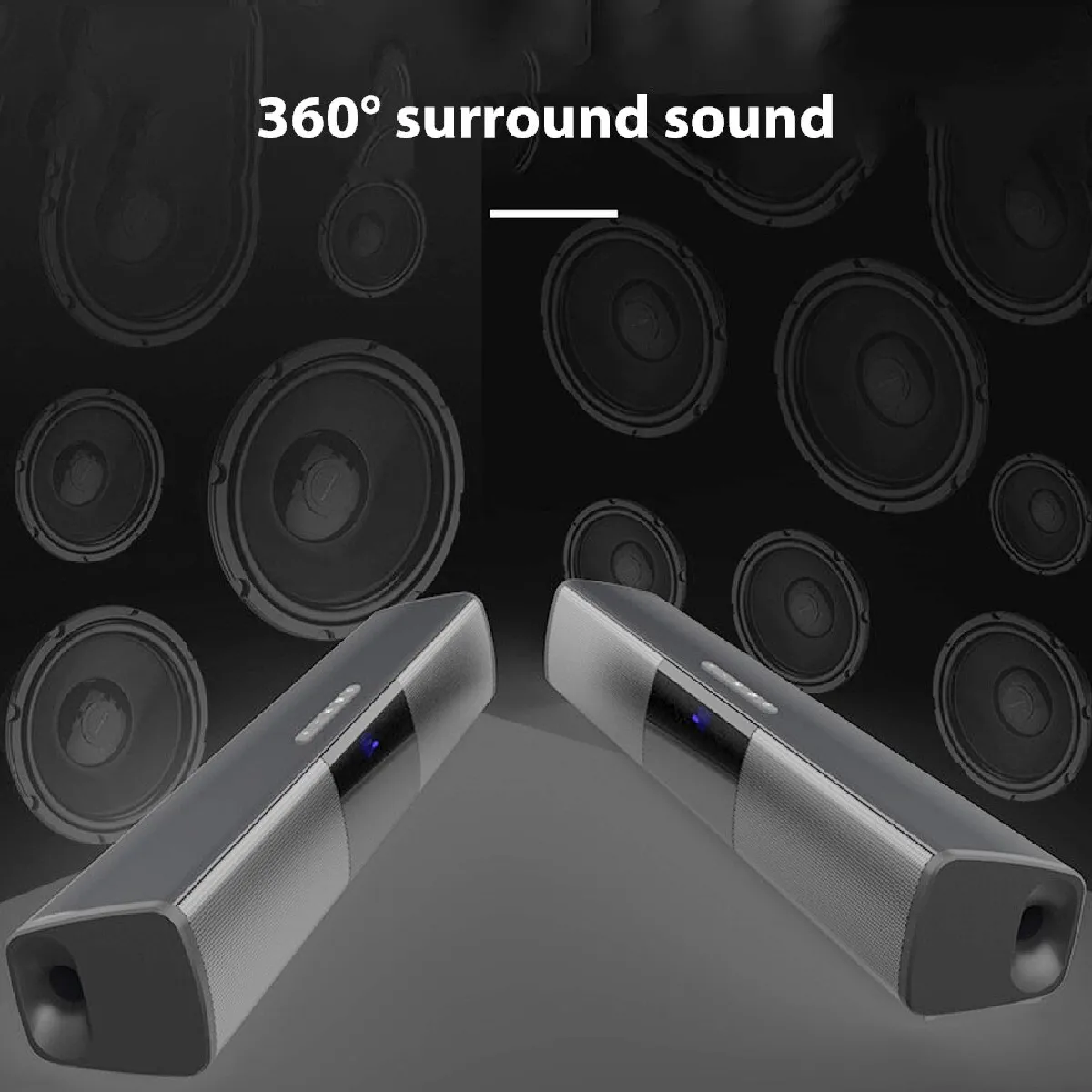 Universal Barre de son Bluetooth stéréo - Noir