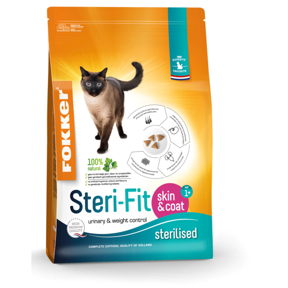 Fokker Cat Steri-Fit Skin & Coat10 kg