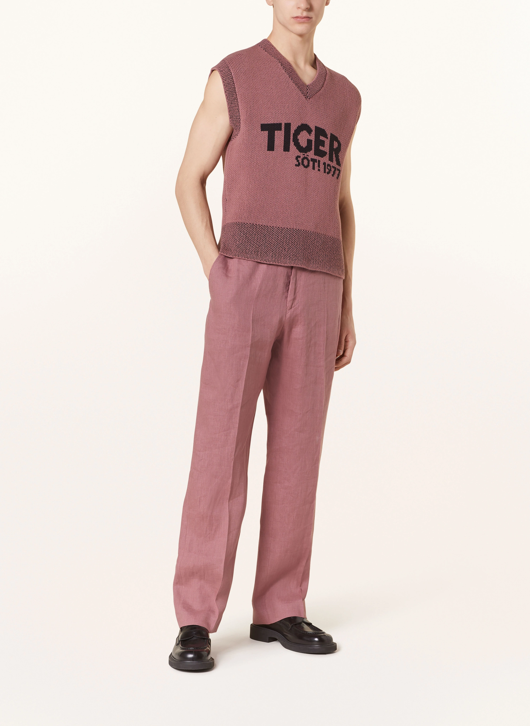 TIGER OF SWEDEN Leinenhose ISCOVE im Jogging-Stil Regular Fit