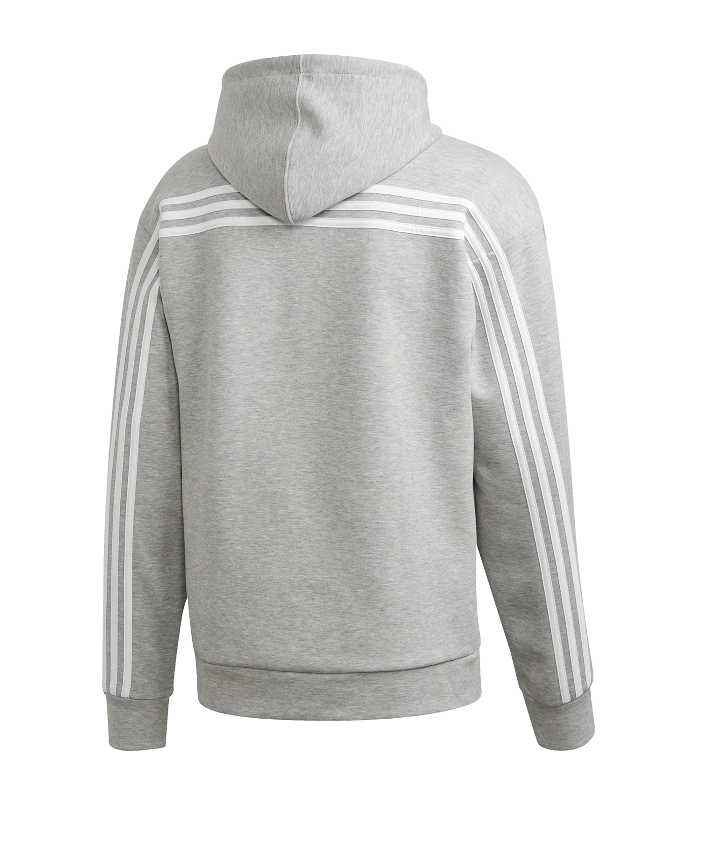 adidas MH 3 Stripes Hoody Grau