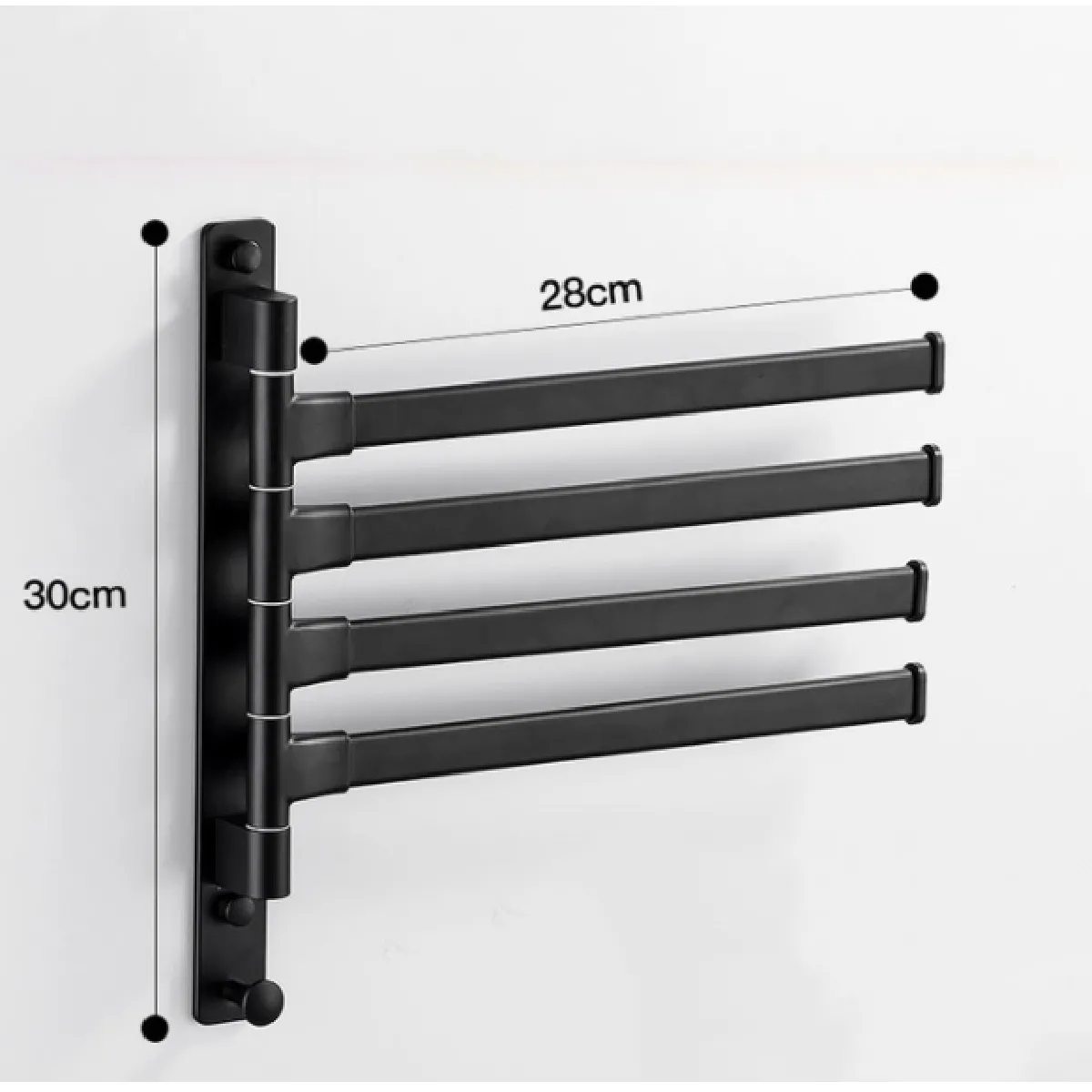 Universal Barre Serviettes Oscillante - Aluminium