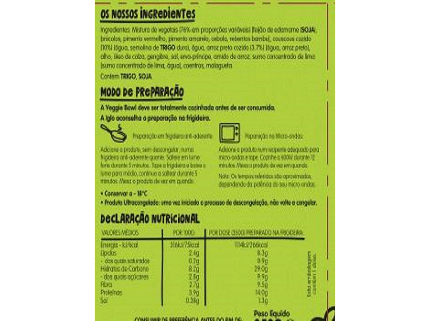 VEGGIE BOWL IGLO GREEN CUISINE COUSCOUS E EDAMAME 350G