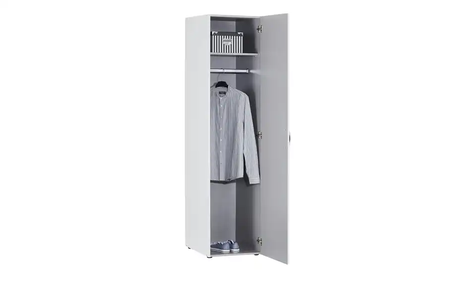 Schrank, 1-türig Multischrank-System Weiß 30 cm