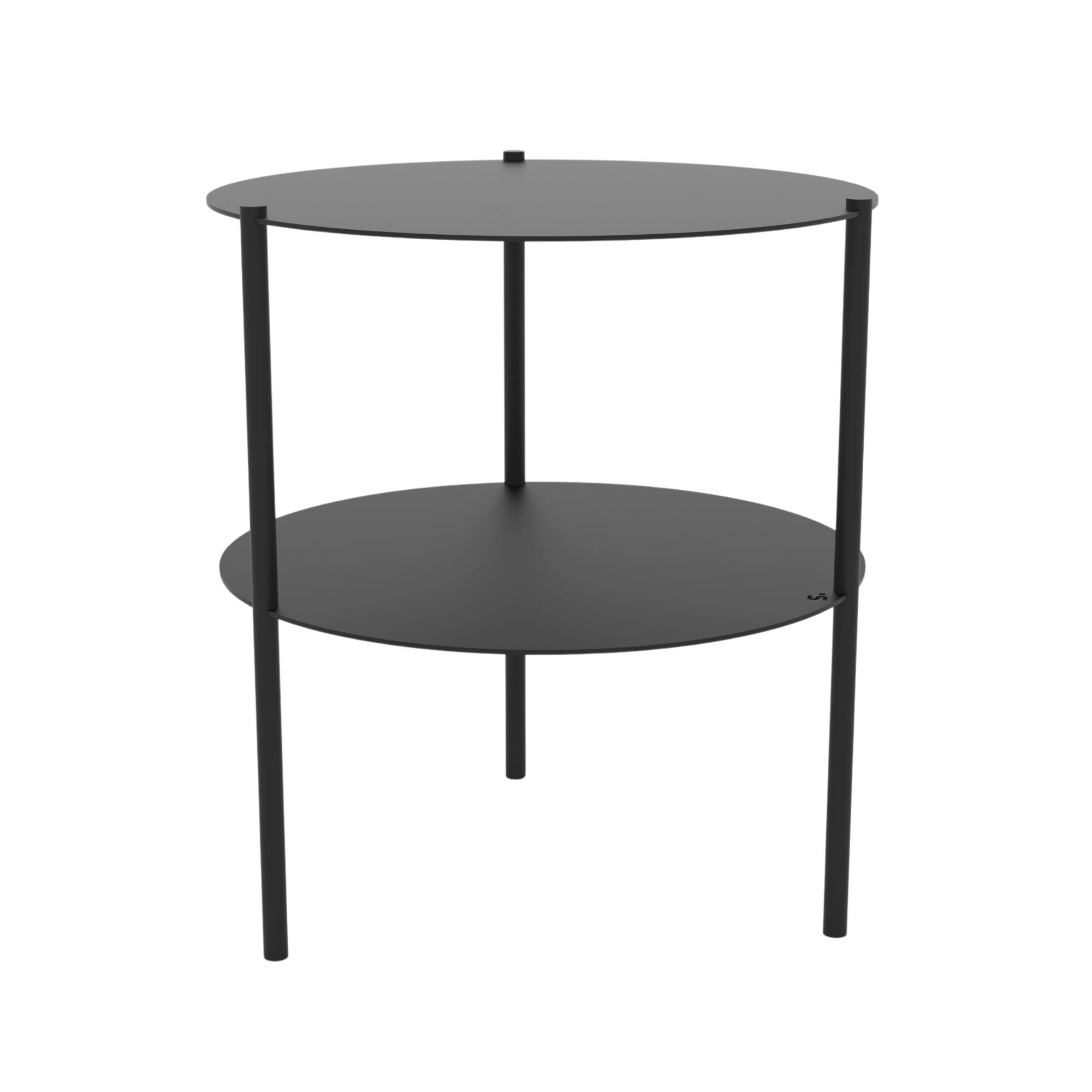 Bijzettafel Dualux 40x45 cm zwart