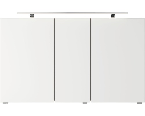 Pelipal Xpressline 4035 spiegelkast, 120 x 14,5 x 70,3 cm, eiken, 3-deurs, LED, IP44