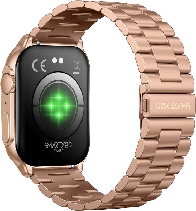 Smarty2.0 - SM - SW080L - Smartwatch - Roségoud - Unisex - ULTRA AMOLED
