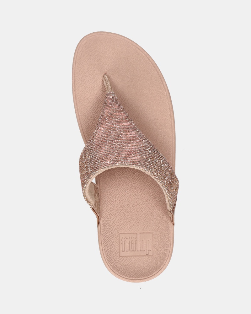 Fitflop Lulu Shimmer Lux Slippers  - rose goud
