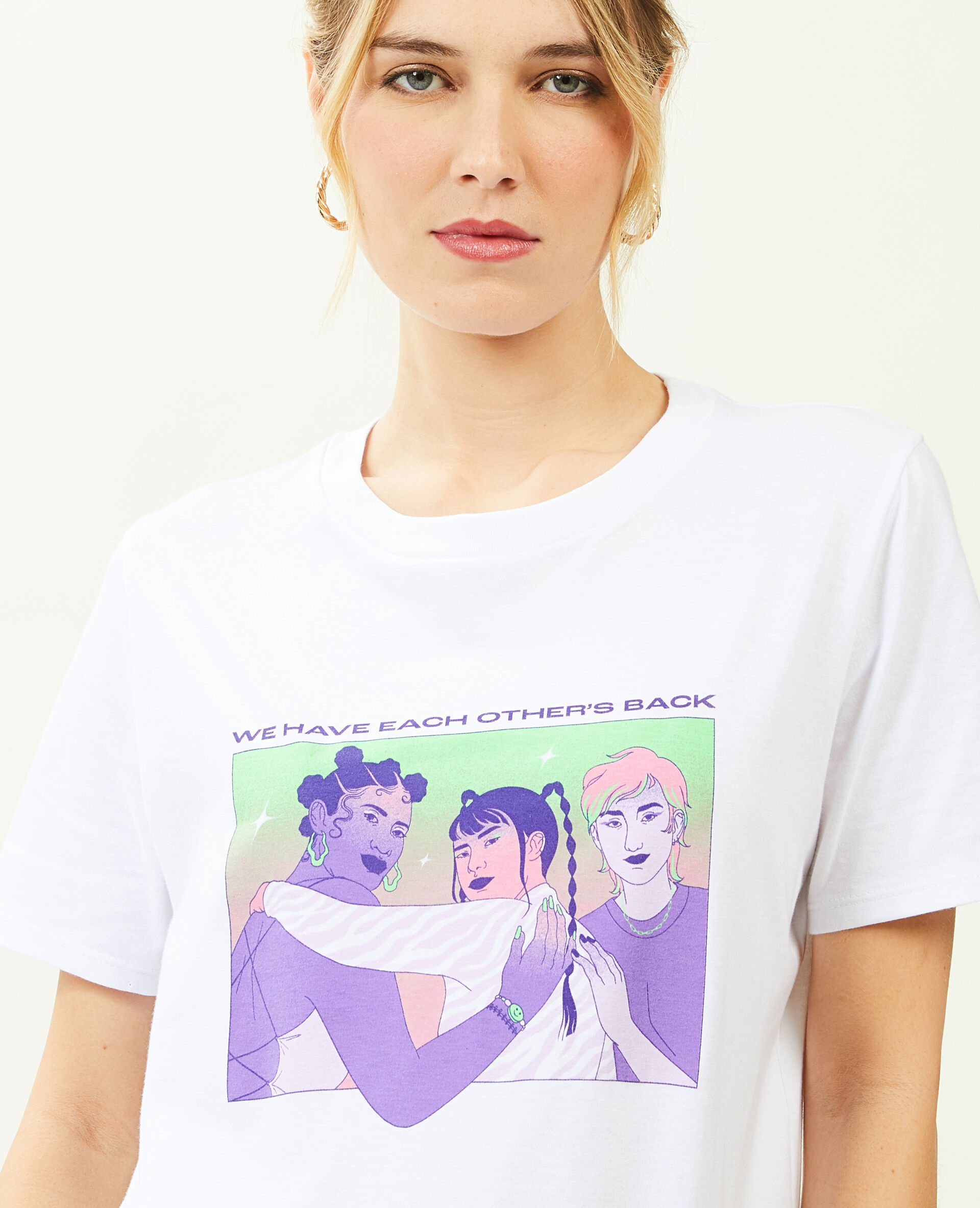 T-shirt pimkie X En avant toute(s) - Blanc