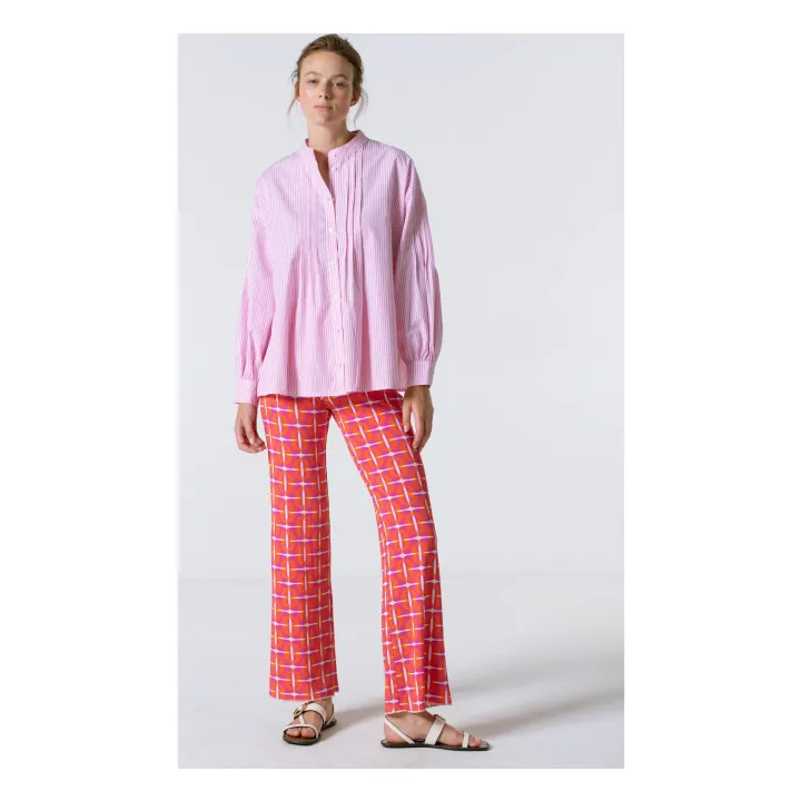 Suzie Winkle Pantalon Gerri Vinyle | Orange sanguine