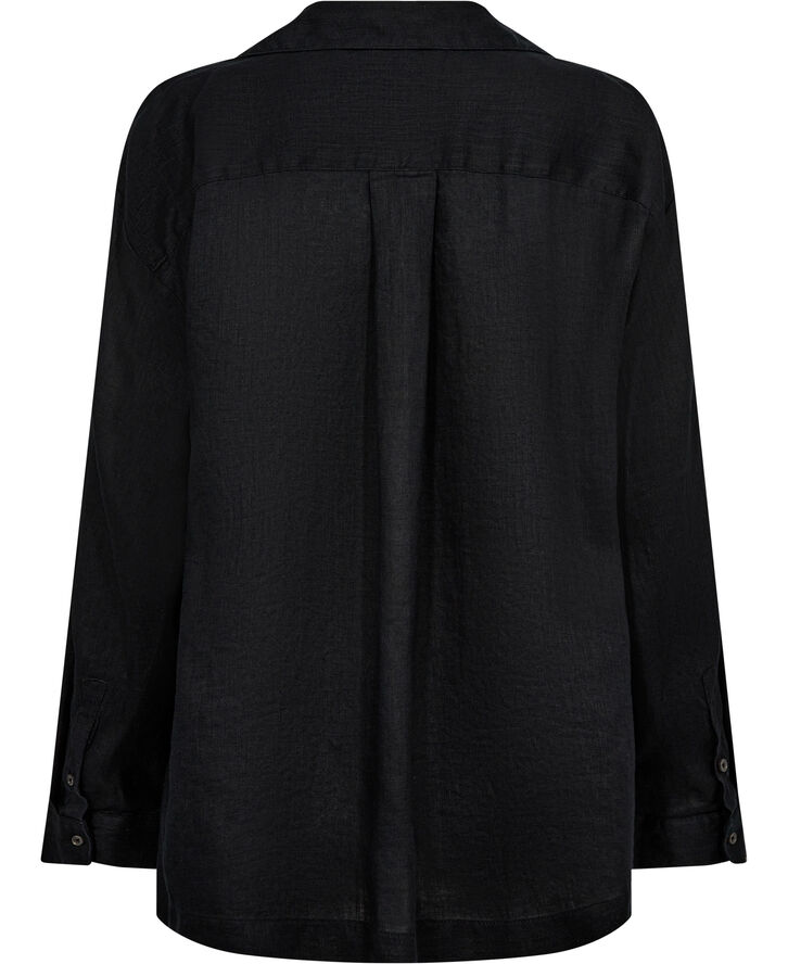United Colors of Benetton SHIRT - 100% hør Sort