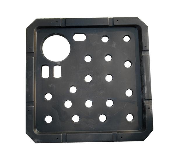 Kunststoff-Ersatzdeckel für Brunnen, schwarz,