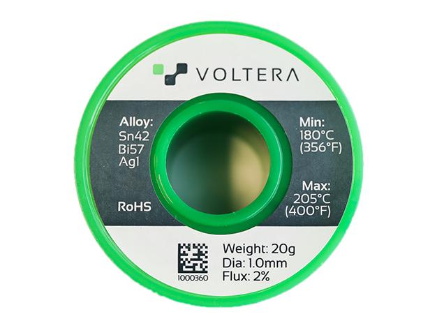 Voltera Lötzinn 1.0 mm, 20 g bleifrei Lötdraht mit 1 mm Durchmesser