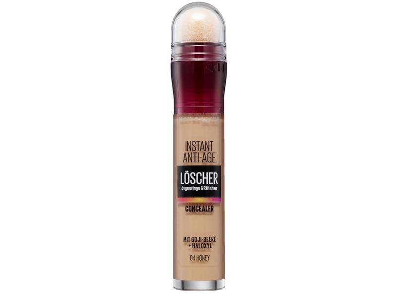 Maybelline Concealer Instant Anti Age 4 Honey Concealer lässt Schwellungen und dunkle Augenringe wie ausgelöscht erscheinen