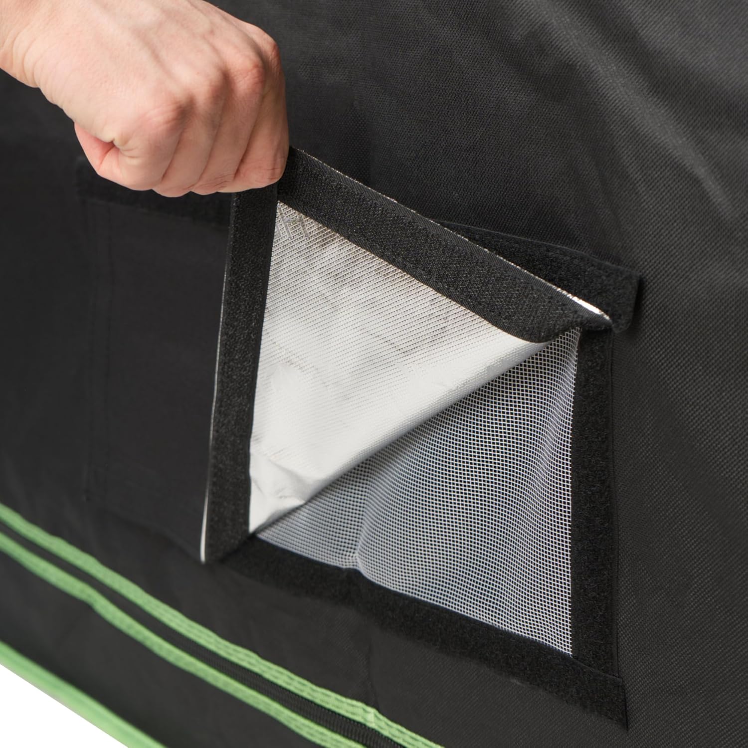 HIGHWERK Growzelt 240 x 120 x 200 cm | MyHomeGrow Grow Tent, Grau | Indoor Grow Tent für Pflanzenzucht | Growbox, Homegrow, Growschrank | Zuchtzelt, Pflanzenzelt, Anzuchtzelt, Gewächshaus