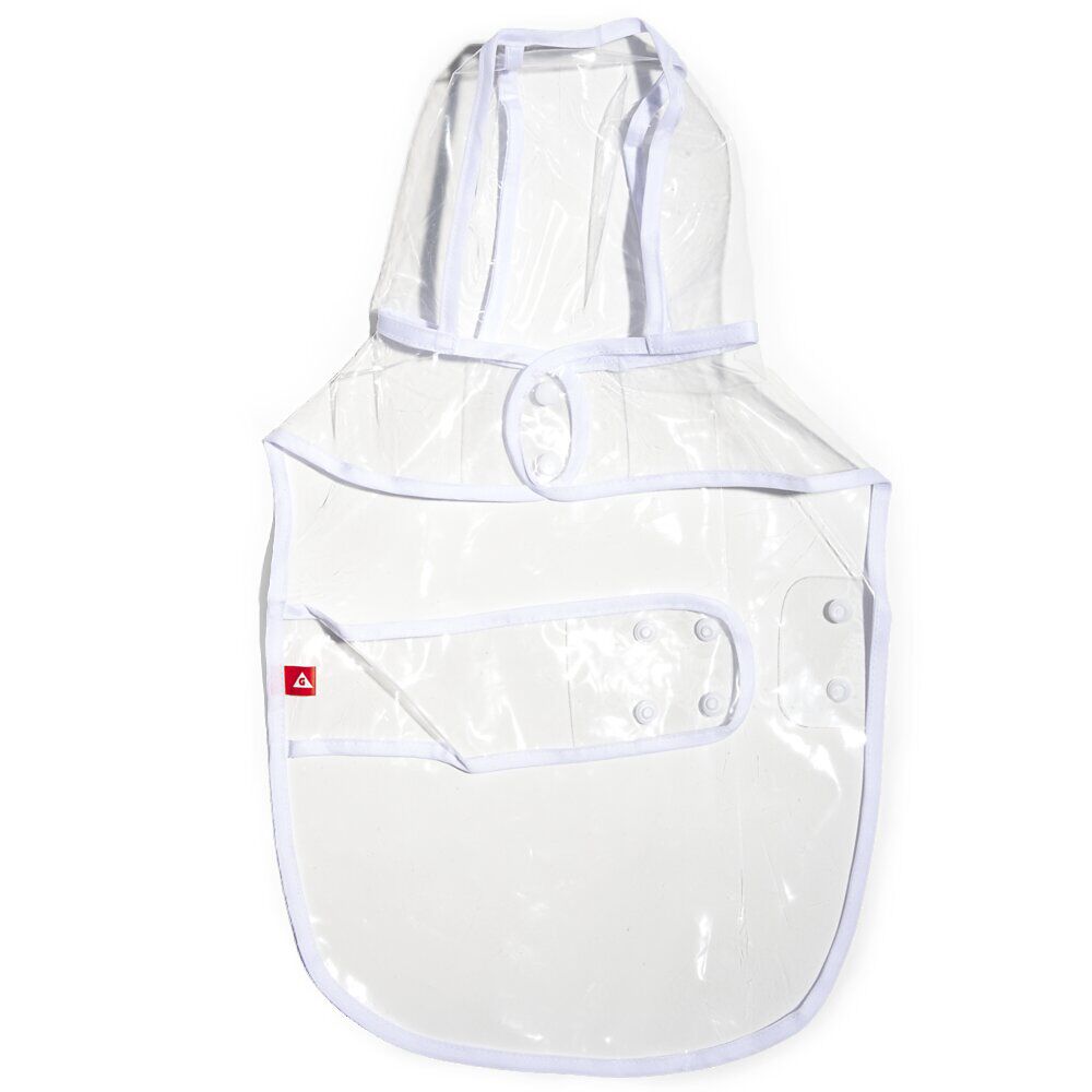 Manteau de pluie imperméable transparent pour chien - Taille M