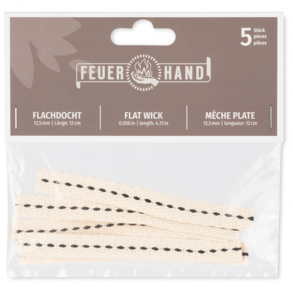 Feuerhand - Mèche plate 12,5 mm x 12 cm (5 pièces)