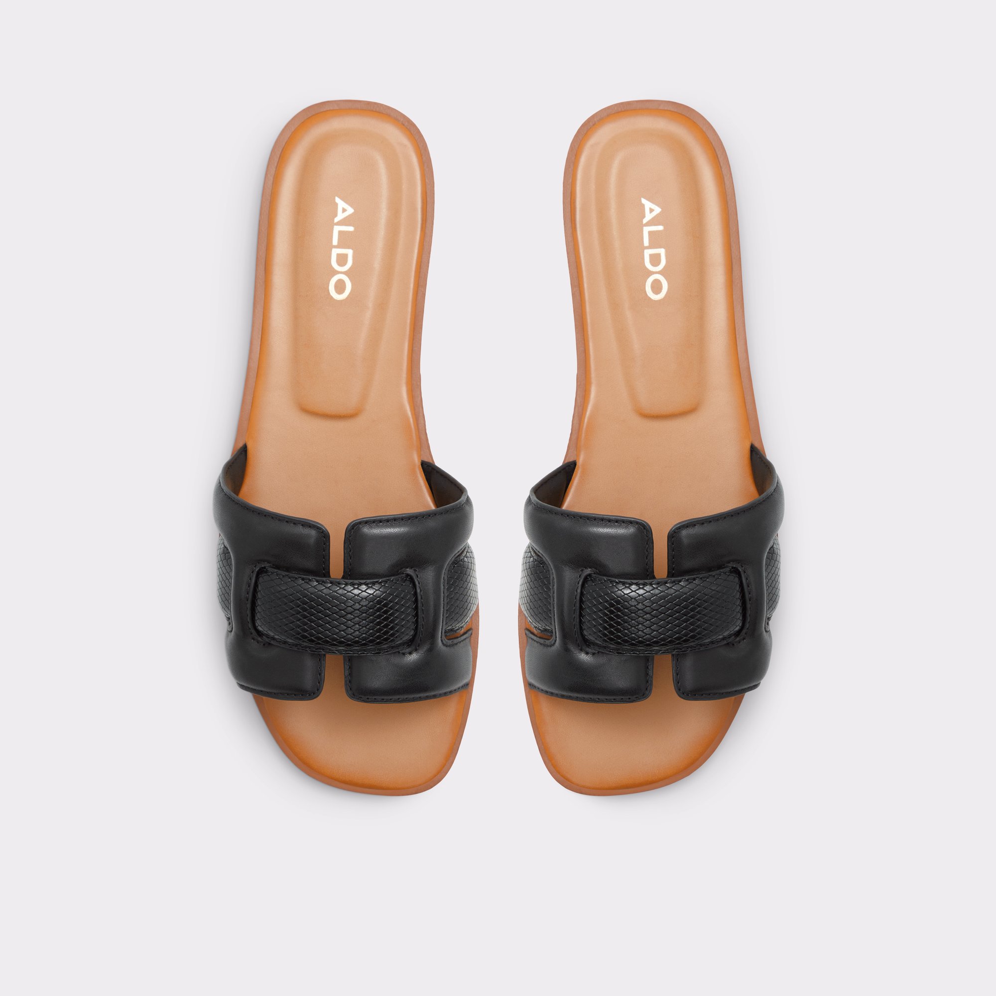 Elenaa Black Women Flat Sandals