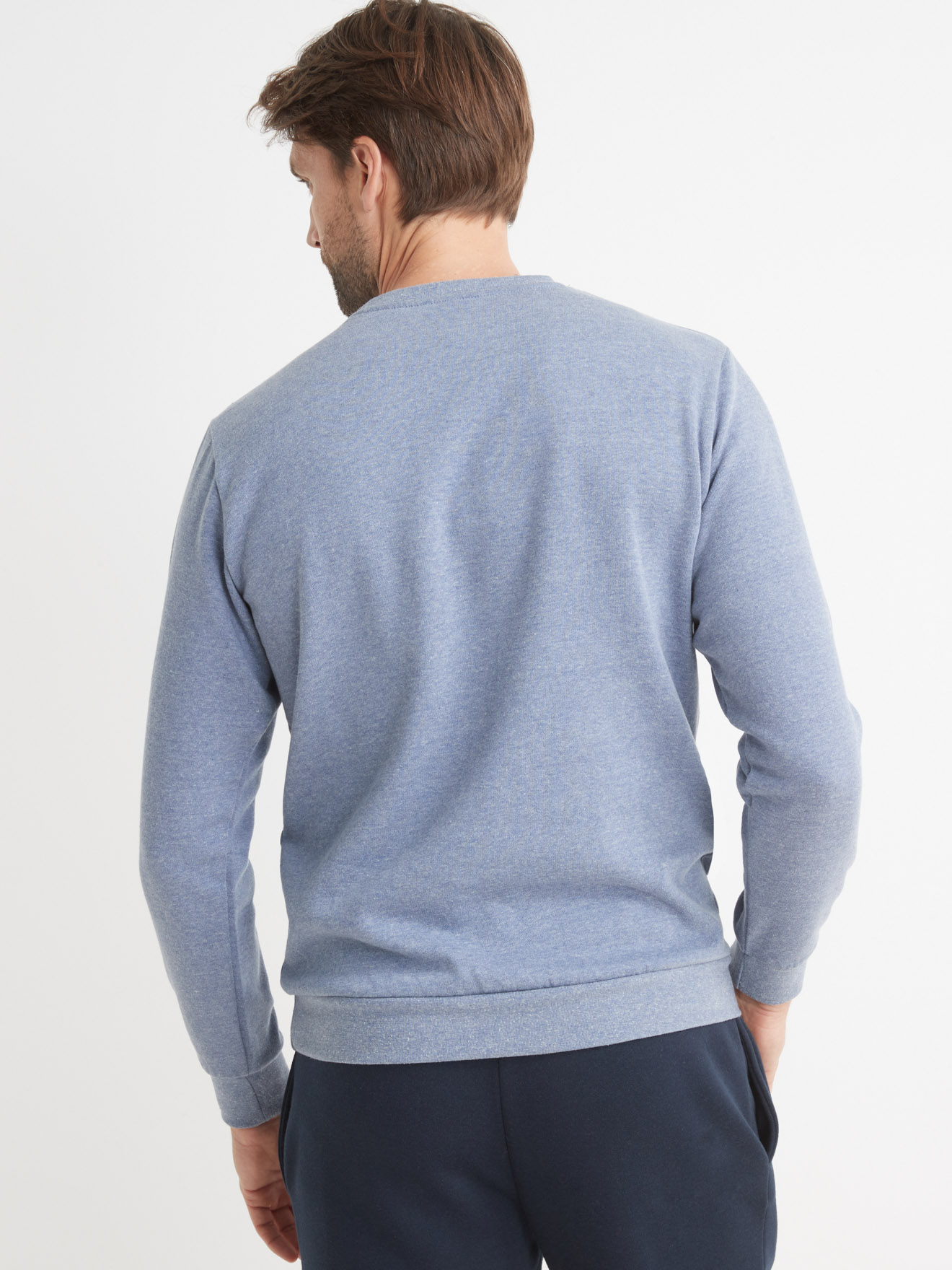 Sweat-shirt encolure ronde molleton