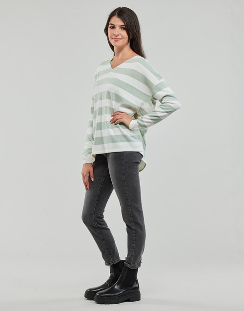 Only - ONLABELLA L/S GLITTER V-NECK CS KNT - Vert