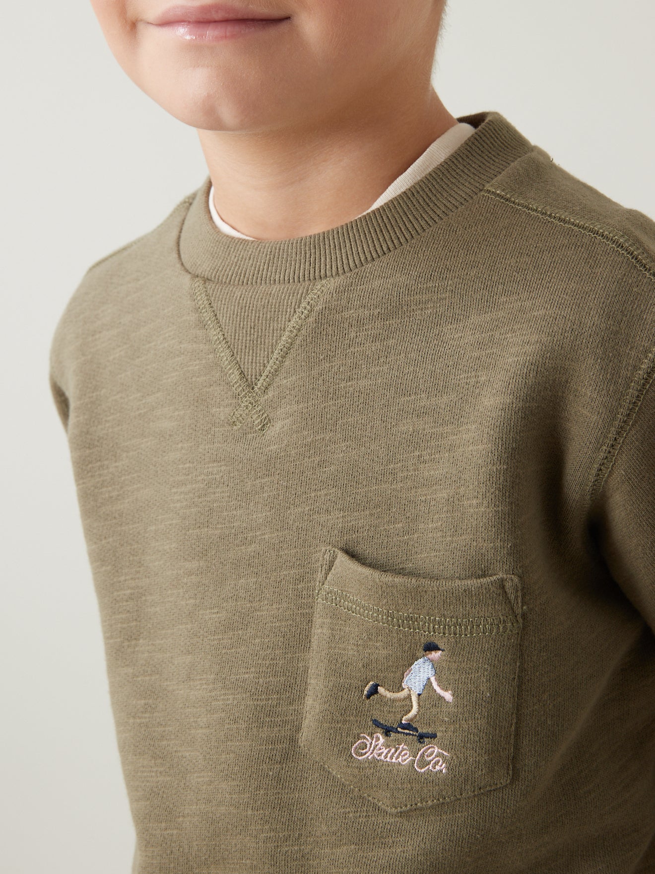 Sweat en coton flammé Garçon