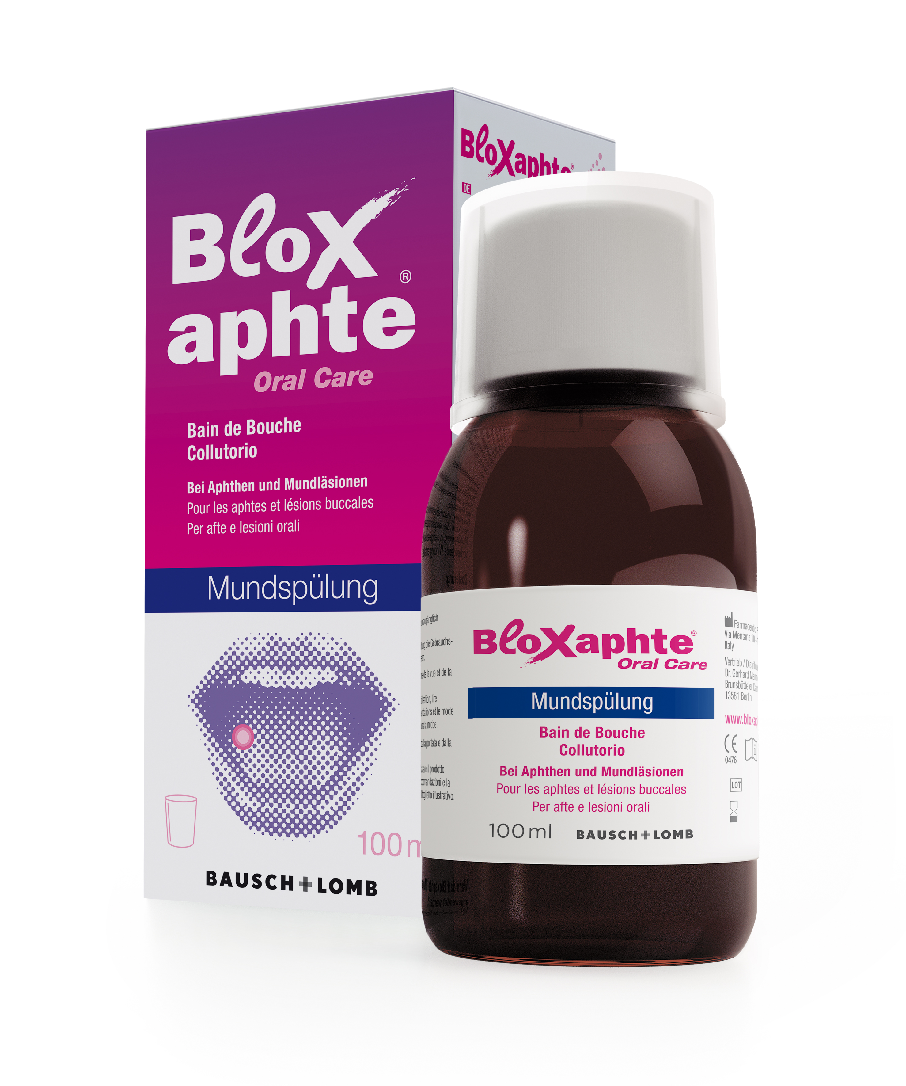 BLOXAPHTE Oral Care Mundspülung<br>100 ml, Flasche, Lösung zur Anwendung in der Mundhöhle